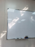得力挂式白板180*90cm 全面屏磁性钢化悬挂式玻璃白板办公会议写字板黑板(含白板擦 白板笔 磁钉)MZ103 实拍图