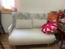 竹思乐沙发床可折叠两用单人多功能日式布艺懒人沙发午休午睡折叠床 1.2M乳胶米白棉麻 实拍图
