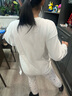 真维斯儿童卫衣春秋款男童春季纯色上衣女童2025新款春装长袖打底衫 白色 160 实拍图