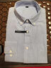 凡客诚品（VANCL）长袖衬衫男全棉领尖扣牛津纺商务休闲经典舒适衬衫 灰色 M 实拍图