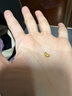 赛菲尔黄金耳钉足金999.9男女迷你养耳棒耳饰 约0.15克长约11mm 单支  实拍图
