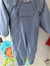 戴维贝拉（DAVE＆BELLA）过年加绒加厚秋冬连体衣婴儿衣服新生儿冬季外出服宝宝新年拜年服 灰蓝色DB12022-N 90cm （建议身高80-90cm） 实拍图