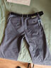 吉普（JEEP）纯棉休闲裤男士春夏薄款宽松直筒中年商务高腰深档长裤子 灰色（厚款） 34码(腰围2尺7 ) 实拍图