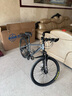 永久（FOREVER）自行车男女铝合金双碟刹山地车青少年成人越野竞技避震单车 24速26寸钢架-消光灰 实拍图