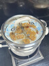 班贝特德国BAMBETEL品牌316L不锈钢汤锅加深陶瓷无涂层双耳蒸锅蒸煮炖锅 汤锅+蒸笼 蒸煮两用3-5人 24cm 实拍图