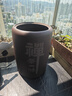 紫来顺 特大号紫砂茶叶罐 原矿紫泥大码茶缸粗陶密封通用存茶罐茶缸定制 25饼-禅茶款 25饼 实拍图