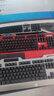 黑寡妇机械键盘鼠标三件套电脑有线耳机青轴黑轴套装电竞游戏专用 红光红色青轴单键盘 标配 实拍图