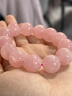 【招桃花】粉水晶手串马达加斯加果冻体粉晶女款转运手链小众礼物 【招桃花】8~9mm粉水晶手链 实拍图