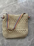 天丂草编包包女编织七夕大容量波西米亚单肩托特包海边度假草编腋下包 民族风草编包【米色】 实拍图