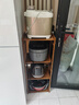 丝竹阁置物架简易落地客厅卧室厨房收纳多层实木靠墙货架窄现代储物架子 茶色楠竹平板置物架 四层-长35宽25高95CM 实拍图