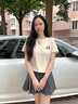 班尼路（Baleno）100%纯棉短款短袖t恤打底衫女2025夏季女装新款甜美可爱内搭衣服 实拍图