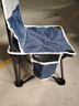 佳之钓 户外钓椅折叠椅子便携式凳子靠背椅美术写生家用小马扎钓鱼椅 升级加强款 中号深蓝+收纳袋 实拍图