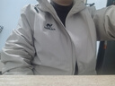 骆驼（CAMEL）梭织加绒连帽风衣男防泼水休闲外套 J13CZ0L7070A 浅卡其 XXL 实拍图