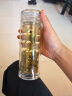 水宜生玻璃杯双层水杯男士银离子抑菌弱碱泡茶杯防烫耐高温保温车载 实拍图