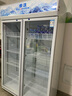 雪花展示柜冷藏大容量饮料柜冰柜商用保鲜柜超市玻璃门冰箱立式啤酒柜 【1.2米宽】上机双门白色【风冷循环减霜款】 实拍图