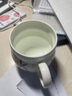 永丰源国瓷永丰源月亮时光 茶杯陶瓷马克杯家用 水杯办公室喝茶杯  310ml 白色 实拍图