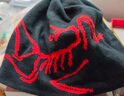 ARC'TERYX始祖鸟 LIGHTWEIGHT BIRD HEAD TOQUE 舒适 男女同款 绒线帽 BLACK/DYNASTY/黑色/皇朝红 均码 实拍图