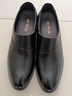 老爷车皮鞋男牛皮男士皮鞋秋冬加绒软底商务正装高档皮鞋增高休闲爸爸鞋 FLL3256黑色【平跟单鞋款】 40 (250mm) 标准码 实拍图