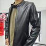twetybird翠迪鸟进口头层牛皮真皮皮衣男士修身立领皮夹克男春秋皮衣外套男 黑色【精选绵羊皮】 2XL（适合155-165斤） 实拍图