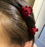 高级感丝绒蝴蝶结小抓夹刘海发夹复古公主夹子头饰女小号碎发夹女 四件套【酒红+黑色】植绒蝴蝶结 实拍图