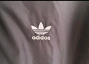 adidas经典复古三条纹双拉链宽松夹克外套男女秋季阿迪达斯三叶草 黑色   L 实拍图