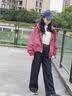 贝孩趣女童外套春秋冬款2026新款童装中大童夹棉加厚连帽衣服儿童冲锋衣 酒红色【春秋款】 150 码(建议身高135-145厘米) 实拍图
