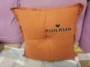 浪莎（langsha）靠枕床头靠垫家用卧室软包大靠背双人腰靠沙发腰枕靠背垫床上用品 贝拉-梦幻橙【可拆洗】 60cm*60cm 含枕芯 【单只装】 实拍图