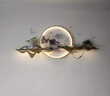 观棠现代客厅装饰画立体浮雕轻奢高档灯画壁画餐厅新中式沙发背景挂画 福路来财A款 圆直径60cm 接线款（接220V预留电源线） 实拍图