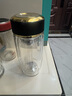 SIMELO施美乐双层玻璃杯大师办公泡茶杯加厚水杯毕业礼物老师370ML雅金 实拍图
