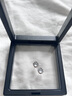 GOLDO JEWELRY925银白玉髓熔岩耳钉女气质简约银耳钉礼物耳饰白玛瑙耳钉首饰 熔岩耳钉（白金）925银+无盒 实拍图