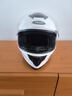 野马（YEMA）摩托车头盔电动车全盔男女士四季机车3C认证成人骑行电瓶车安全帽 陶瓷白-透明镜 透明镜片 实拍图