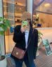 尤克达蒂（yookdd） 西服女西装外套男女韩版宽松春秋小个子面试答辩通勤上衣长袖 黑色 常规 【建议120斤内】 实拍图