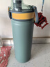 富光 律动力真空弹盖杯保温杯男女316不锈钢水杯便携保温商务随手杯子 蓝色 720ml 实拍图