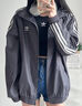 adidas情侣款复古风梭织立领夹克外套男女阿迪达斯官方三叶草 岩层橄榄绿 2XL 实拍图