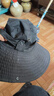 沐驰斯顿渔夫帽女夏季防晒遮阳帽子男士户外钓鱼防紫外线太阳帽大檐登山帽 帽檐12cm黑色 均码（男女同款） 实拍图