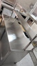 不锈钢拉门工作台操作台厨房储物柜商用打荷台面案板饭店切菜桌子 组装款长150宽60高80cm单通+立架 实拍图