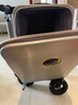 Airwheel爱尔威电动行李箱智能拉杆箱可骑行载人登机箱代步20英寸旅行箱 青春版-银 实拍图