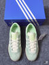 adidas「T头鞋」STADT经典时尚薄底运动板鞋男女阿迪达斯三叶草 绿色/乳白色/树脂黄(推荐女生选小半码)   40.5 实拍图