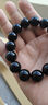 可辰天然黑曜石手串男女士单圈手链本命年圆型佛珠生日礼物 精品黑曜石手串14mm 实拍图