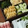 onlycook 日式竹木火锅蔬菜盘九宫格拼盘分格备菜盘烤肉食材餐具餐用托盘 九宫格竹木备菜盘 实拍图