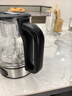 欧美特（OUMETE）全自动玻璃煮茶器黑茶蒸汽喷淋家用煮茶壶白茶蒸茶壶多功能 黑色【双滤网】六大功能 1.2L 实拍图