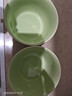 马卡龙色系陶瓷碗奶油色高颜值家用釉下彩餐具ins新款饭碗甜品碗 2个装【4.5英寸碗】豆沙绿 实拍图