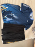 夏季速干短袖羽毛球服乒乓球运动服套装男女专业透气比赛服两件套 3125男款蓝色套装028黑金 XL 实拍图