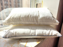 罗莱（LUOLAI）家纺枕头枕芯抗菌防螨五星级酒店枕 【低枕】全棉抗菌阻螨羽丝枕 X 实拍图