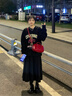 自由系灰色高腰a字百褶半身裙女2025早秋新款正装裙子显瘦中长款西装裙 实拍图