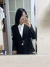 罗蒙西服套装女士职业装修身单西正装商务OL女式面试工作通勤西装外套 实拍图
