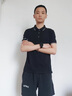 罗蒙【父亲节礼物】冰丝短袖t恤男夏季薄款男士透气polo翻领衫半袖 藏青+灰蓝 XL (建议125-140斤) 实拍图