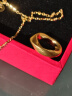 中国黄金（CHINA GOLD）莫比乌斯环黄金吊坠女足金锁骨项链爱无止境母亲节礼物送女友老婆 【今/次日达】吊坠 约0.3g【配S925链】 实拍图