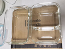 康宁康宁玻璃保鲜盒食品级冰箱收纳盒可微波炉加热饭盒上班族带饭餐盒 【透白蓝】750+730毫升 实拍图