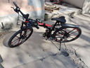 凤凰（Phoenix）可折叠山地车自行车成人男女新款式学生12到18岁变速越野软尾单车 折叠双避震【密封全轴承】铝架/十刀轮肖灰 26寸-30速【身高158-188cm】 实拍图